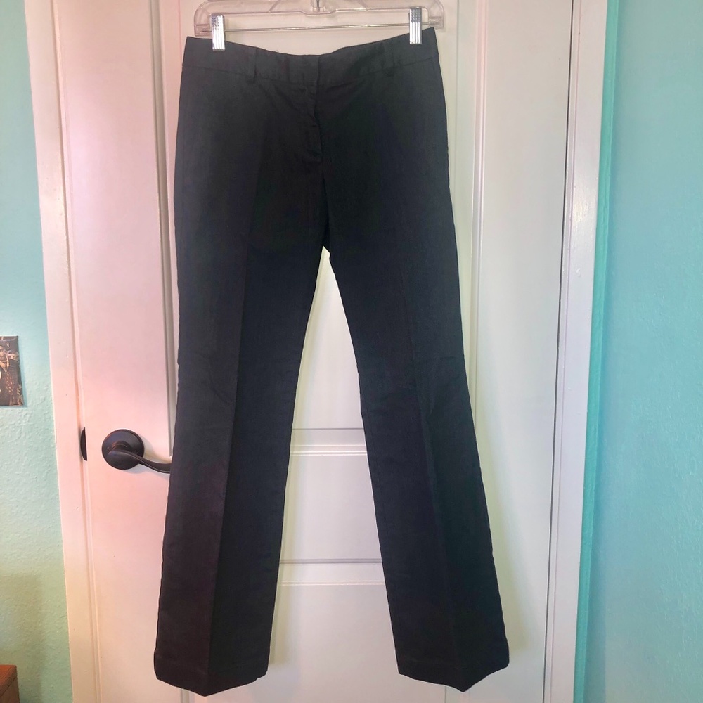 NWT Ann Taylor Dk Blue Denim Pet. Devin Slimfit 0P